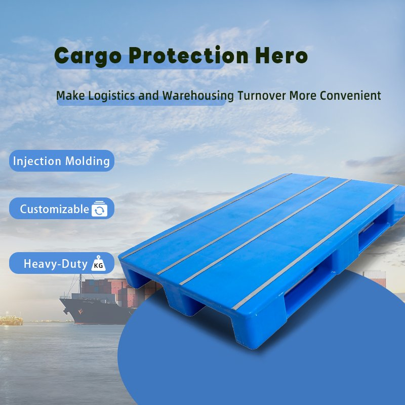 Huading Wholesale Manufacturer Single Faced Warehouse Logistics Turnover Storage Source Plastic Euro Pallet