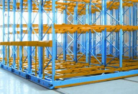Motor Control Electrical Movable Heavy Duty Pallet Rack/Electricity Mobile Racking for Warehouse Pallet Storage