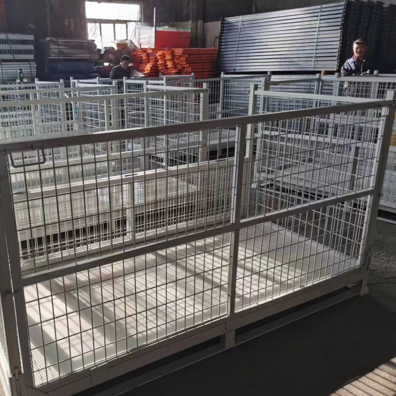 Steel Mesh Pallet Cage for Warehouse Storage L2100*D1050*H1200mm