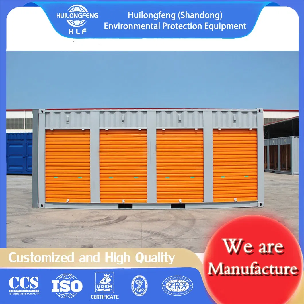 40FT Dry Van Storage Shipping Container with 10 Rolling Doors Csc Certificated