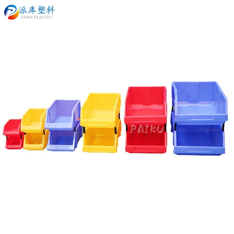 Small Plastic Parts Storage Bins Heavy Duty Warehouse Auto Parts Bins Industrial Stackable Plastic Storage Bin
