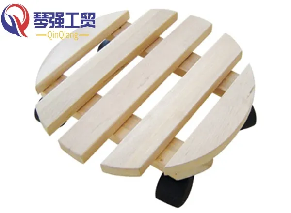 Wooden Flower Transport Platform Dolly