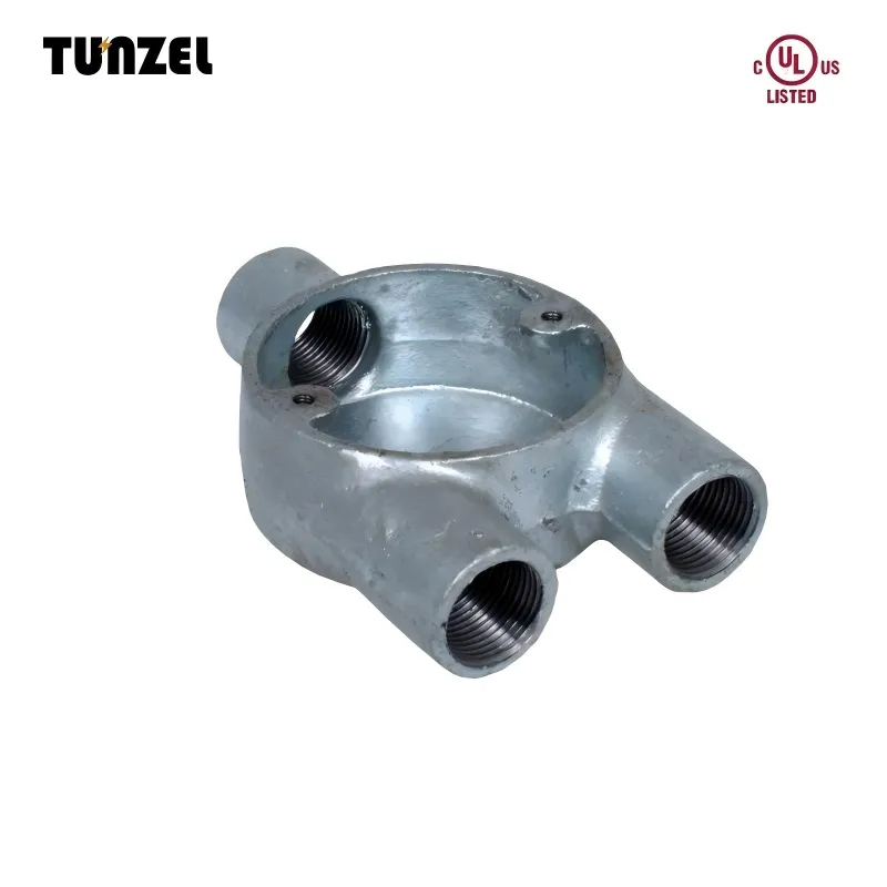 Y Way Circular Box Malleable Iron