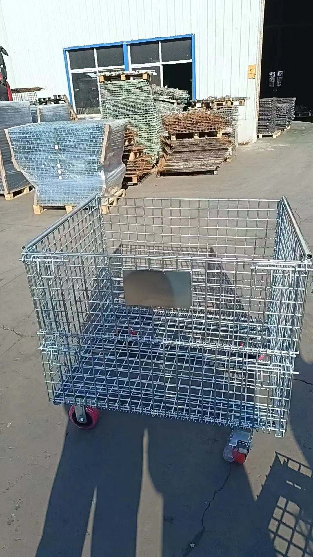 Powder Coated Mesh Wire Decking Container for Transportation and Storage