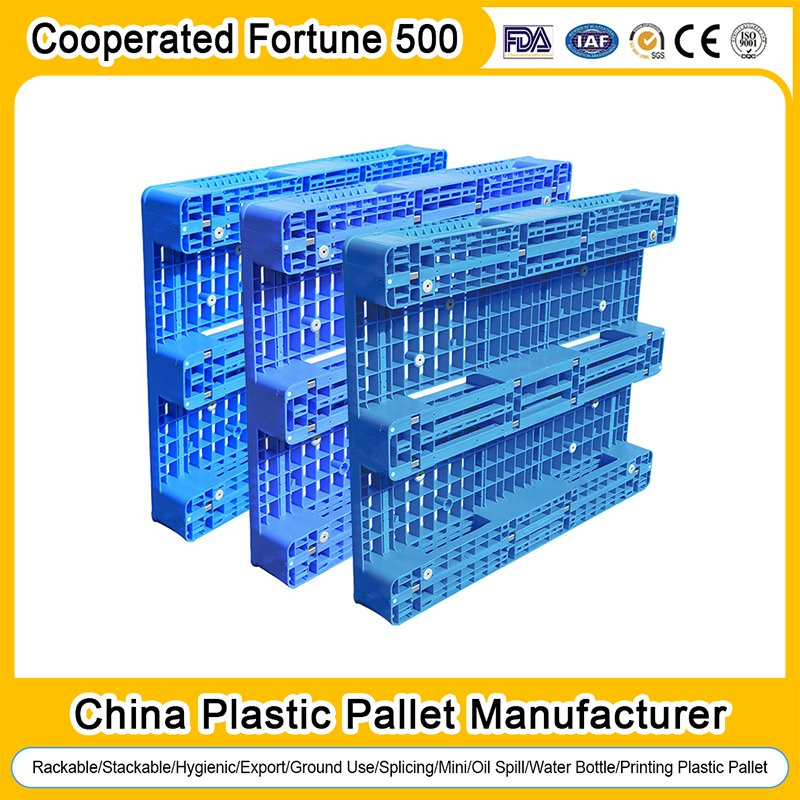 1200X800mm/1000X1200mm/1200X1000mm/1200X1100mm/1200X1200mm/1250X1000mm/1250X850mm/1280X830mm 2000X2000mm Floor Stacking Splicing Plastic Pallet for Turnover Use