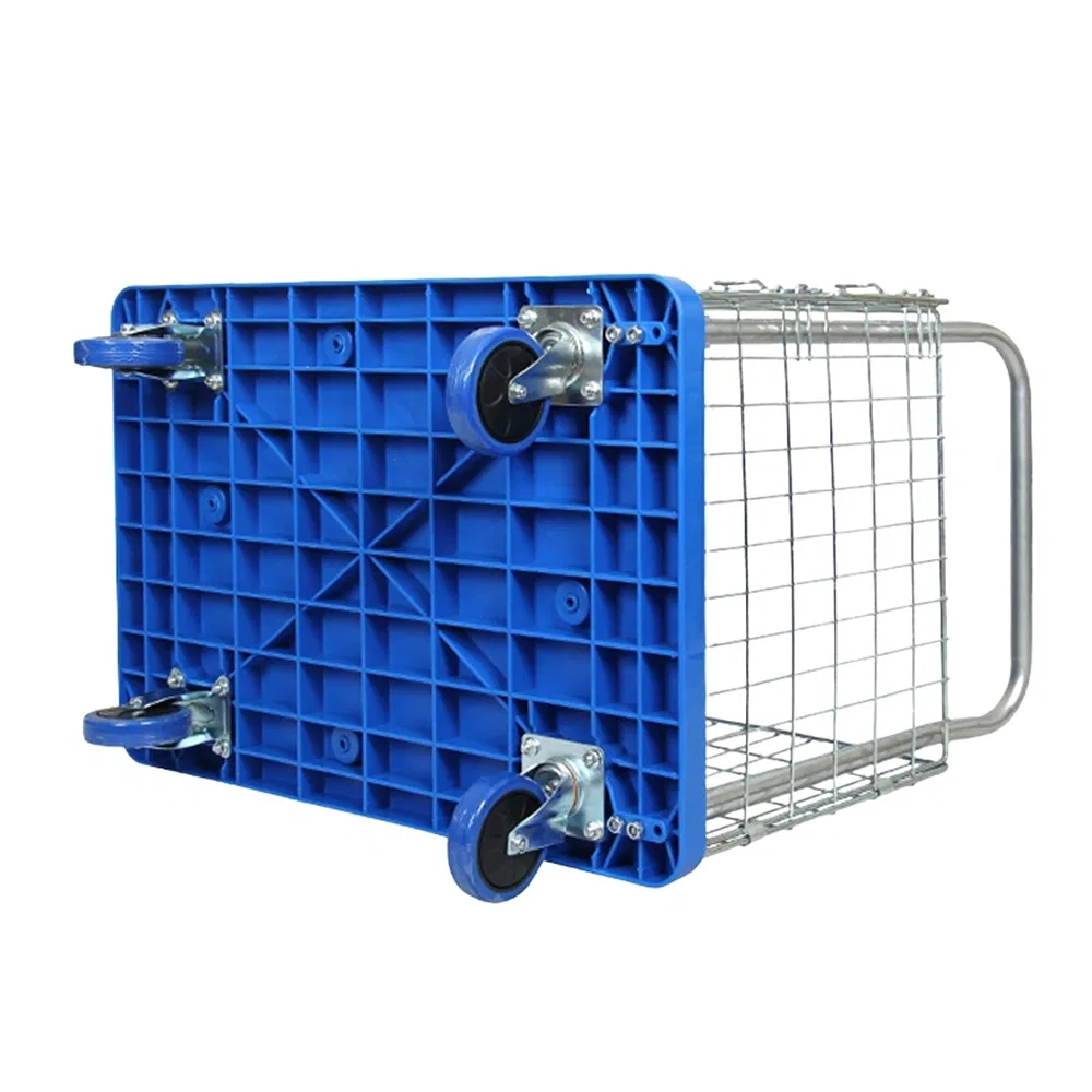 Customizable Non-Slip Surfaces Ly-Wlc-1 Platform Steel Logistics Roll Cart Cage Trolley