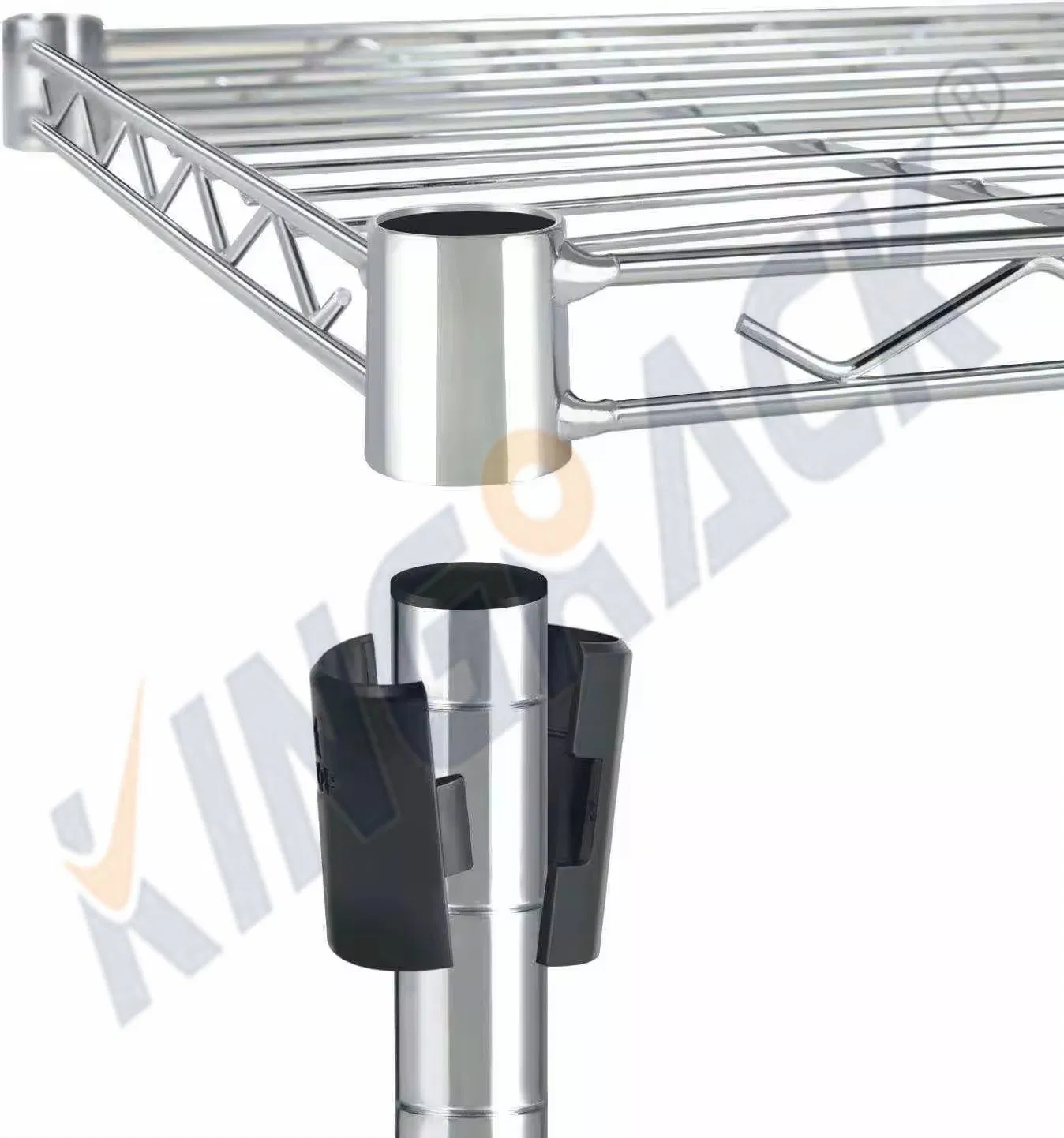 Heavy-Duty Wire Shelving Unit for 250kg Industrial Warehouse Storage Solutions