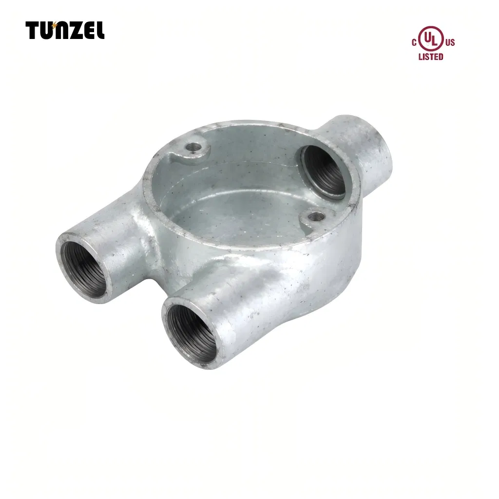 BS4568/BS 31 Y Way Circular Box Malleable Iron