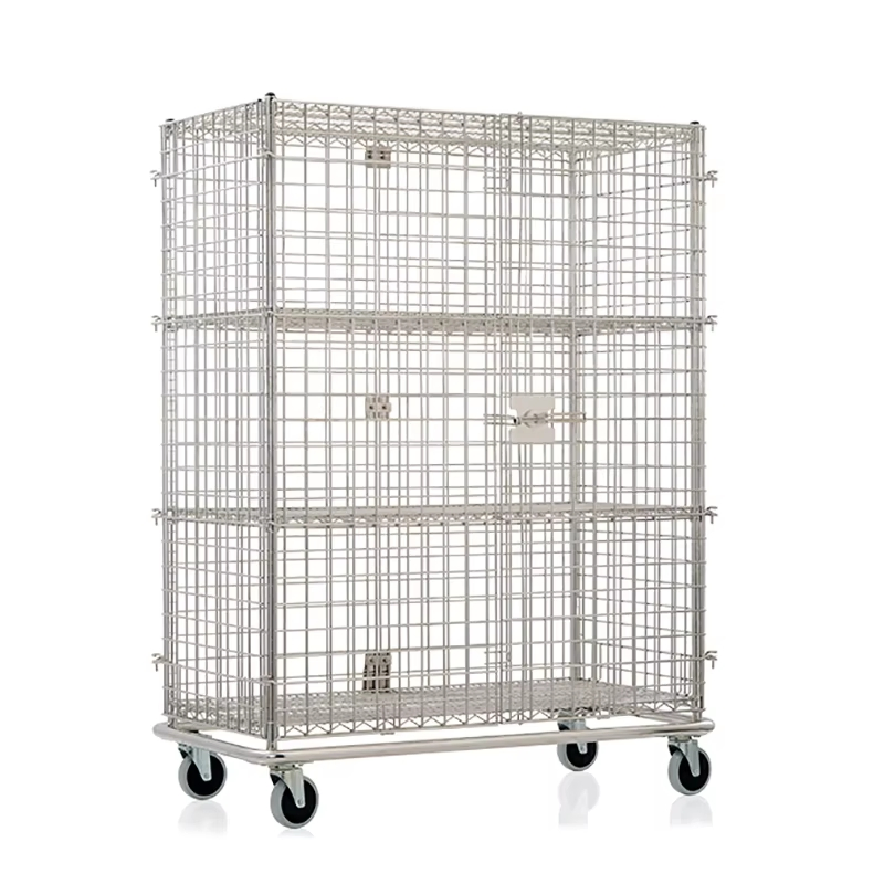 Heavy Duty 4-Tier Adjustable Wire Shelving Unit for Industrial Use Wire Shelving