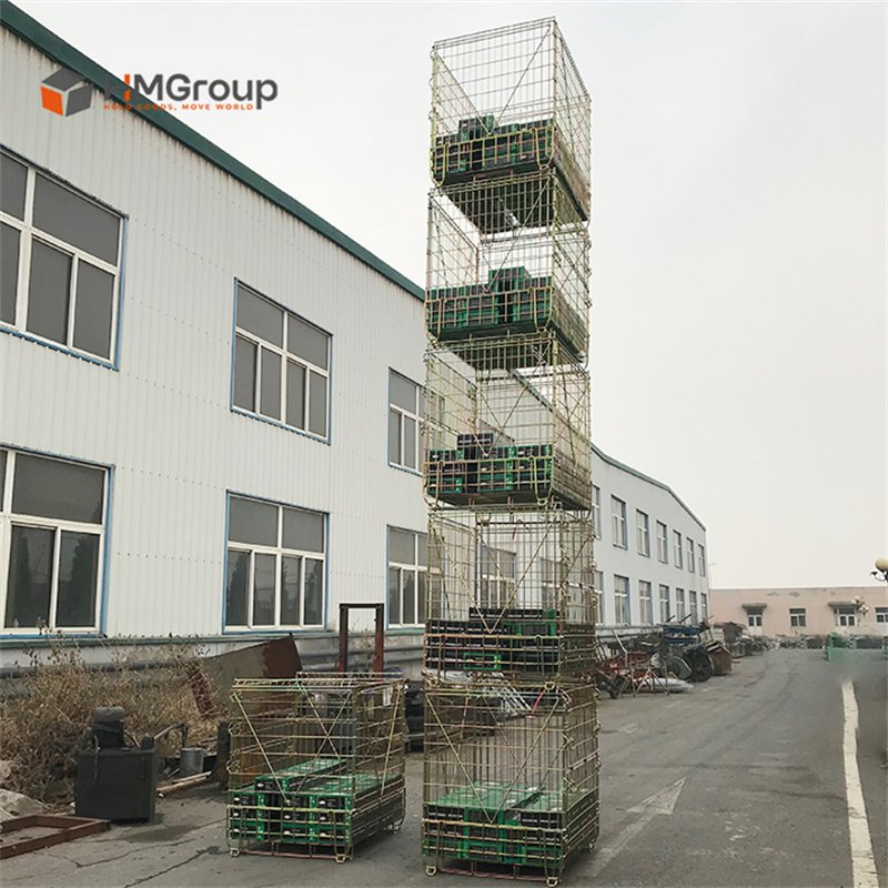 Galvanized Welded Warehouse Industrial Wine Storage Portable Wire Mesh Cage