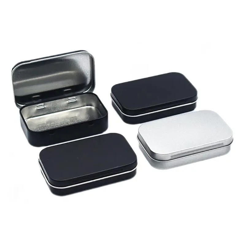 Wholesales High Quality Child Resistant Pre Roll Cone Tin Packaging Customized Design Metal Tin Box Flip Top Iron Tin Case