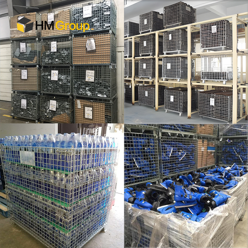 Heavy Duty Industrial Storage Welded Steel Wire Collapsible Bulk Container