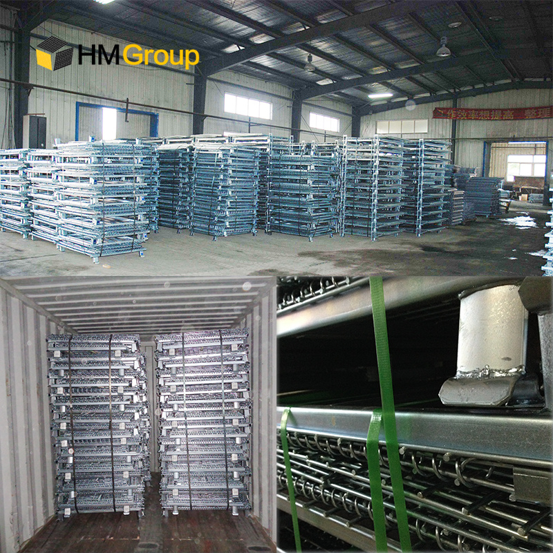 Heavy Duty Industrial Storage Welded Steel Wire Collapsible Bulk Container