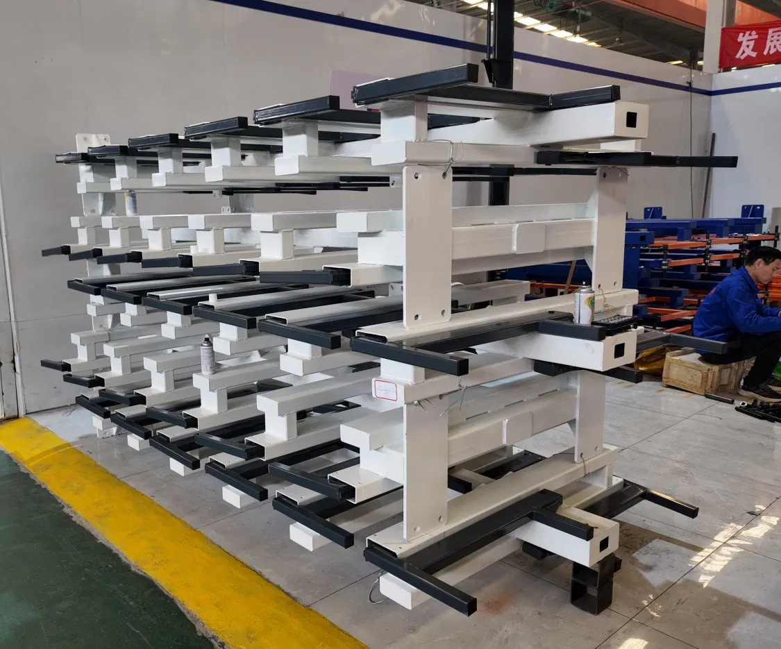 Mobile Sheet Metal Storage Rack Telescopic Cantilever Rack