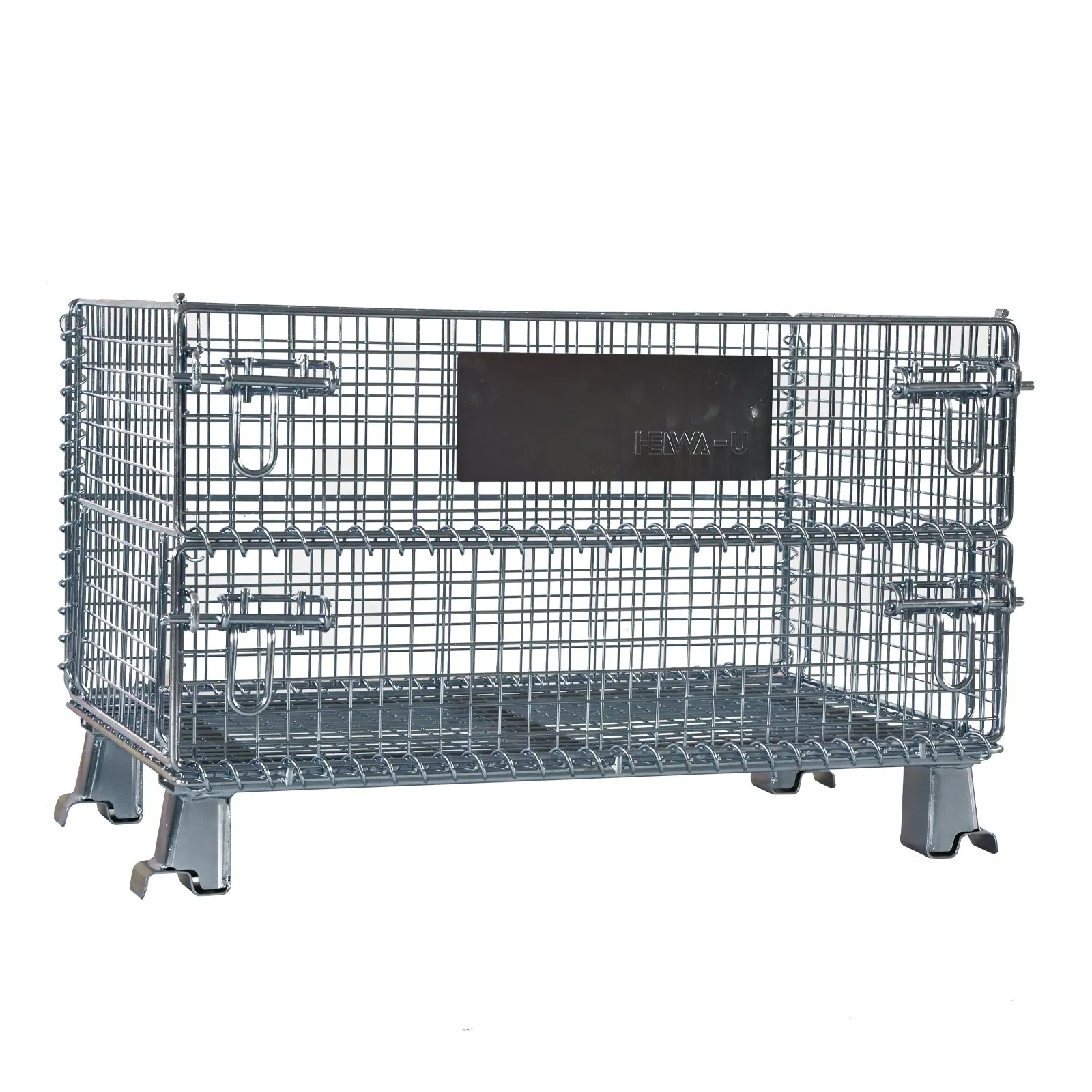 Security Collapsible Structure Heavy-Duty Storage Pet Preform Wire Mesh Container