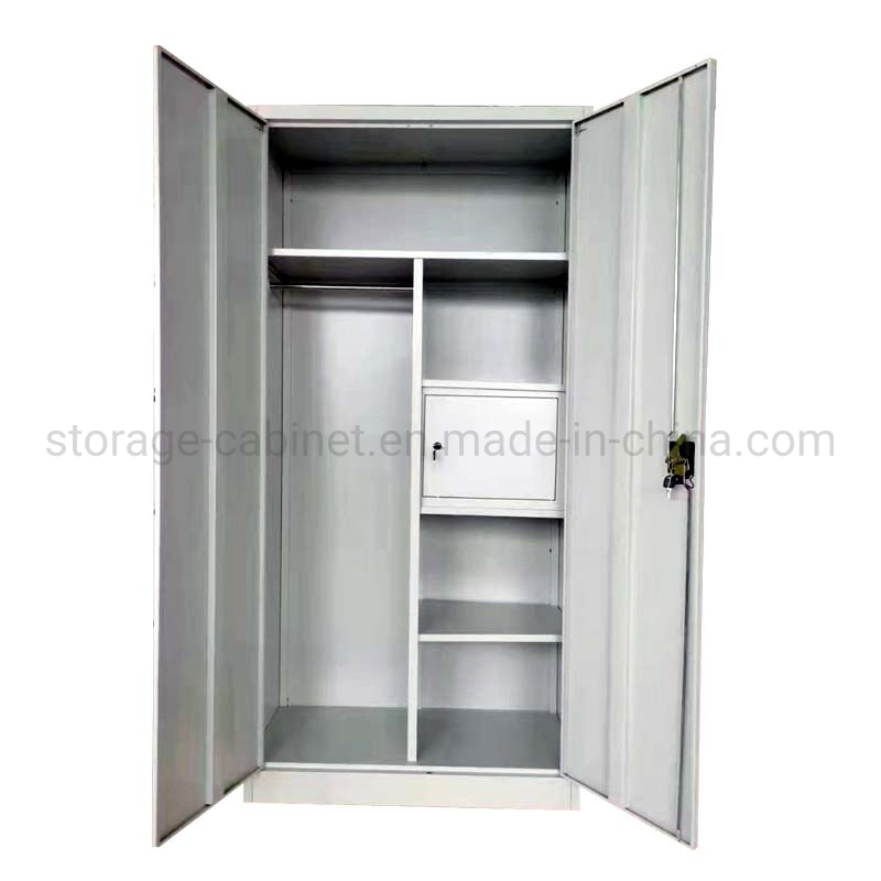 Modern Design 2 Door Metal Storage Cabinet Steel Almirah Multi-Purpose Locker Metal Office Cabinet