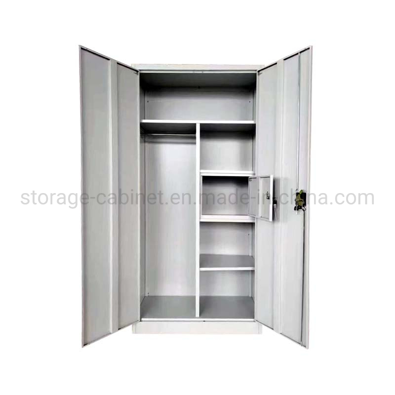 Modern Design 2 Door Metal Storage Cabinet Steel Almirah Multi-Purpose Locker Metal Office Cabinet