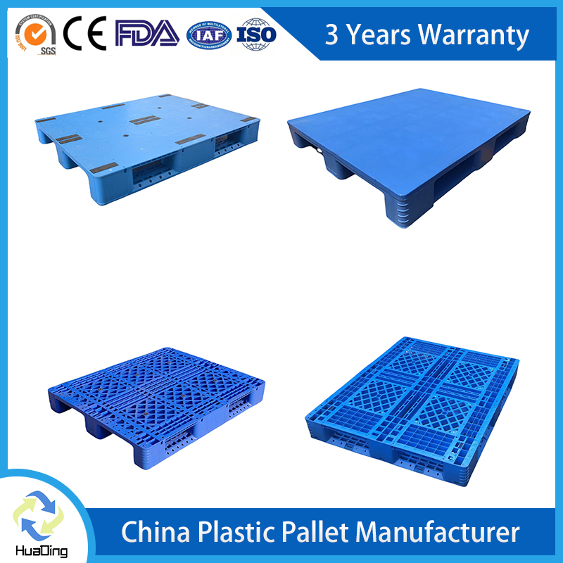 Huading 1200*1000*150mm Warehouse Storage Transportation PP &amp; HDPE Plastic Pallet Hygenic Double-Faced Heavy-Duty Plastic Pallet