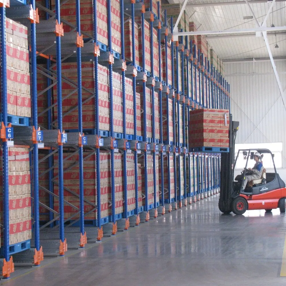 High Density Storage Radio Shuttle Shelf Warehouse Semi-Automatic Pallet Racking System