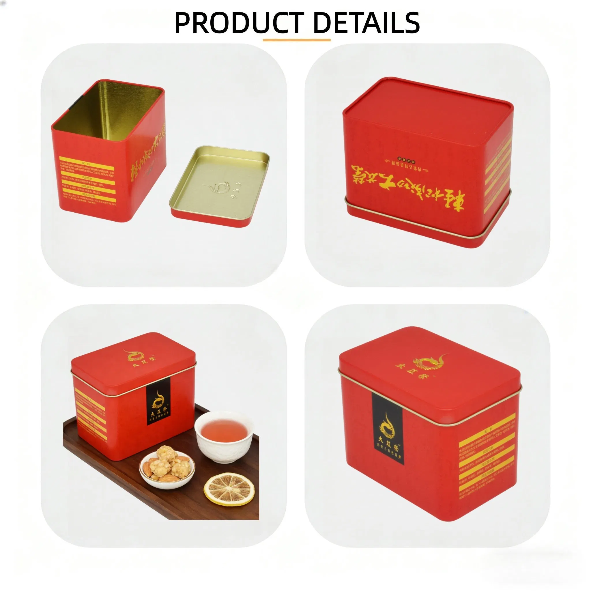 Factory Direct Supply of Custom Food-Grade Packaging Iron Boxes