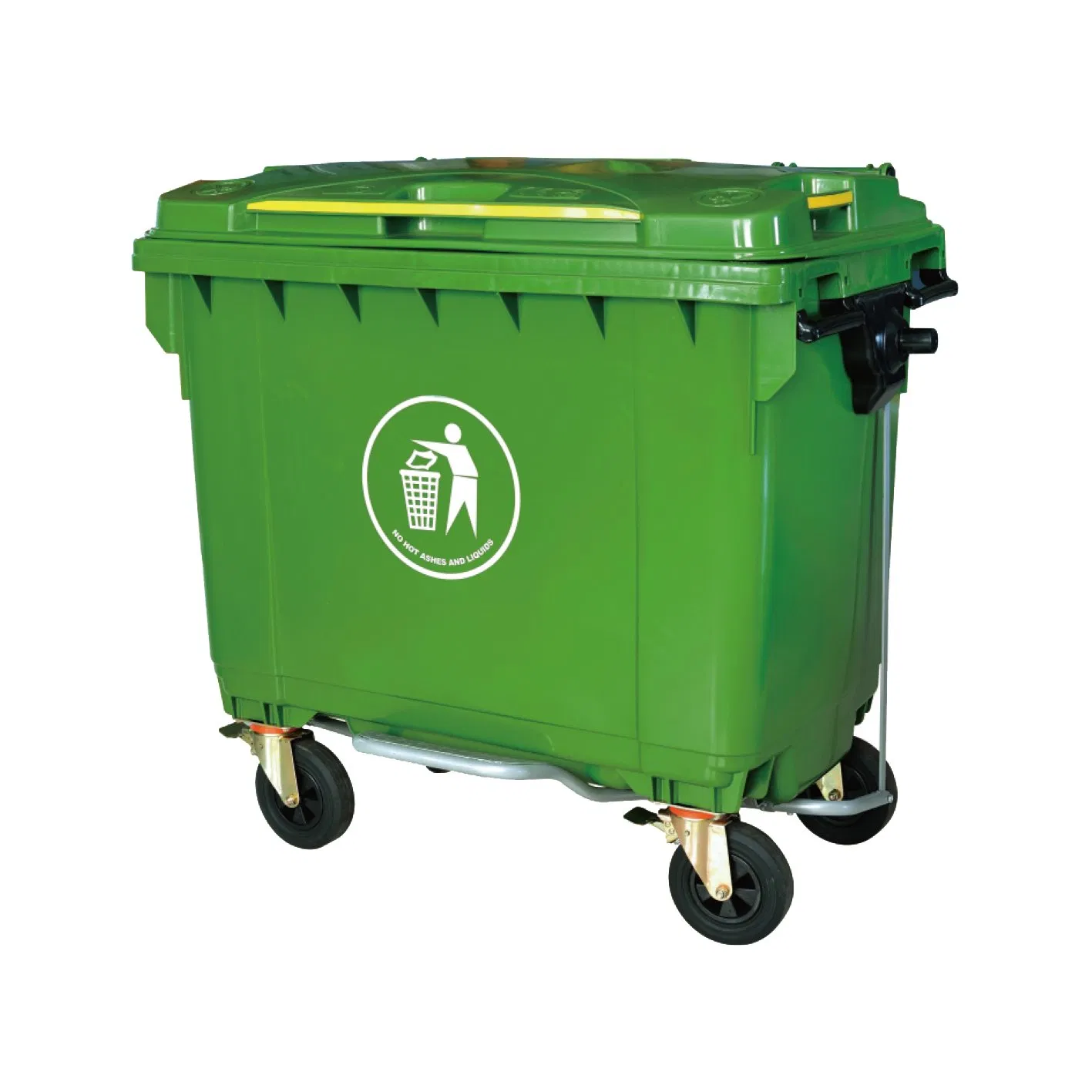 660L Logo Custom Large Big Size Outdoor Rolling Movable Plastic Dustbin Waste Container with Wheels
