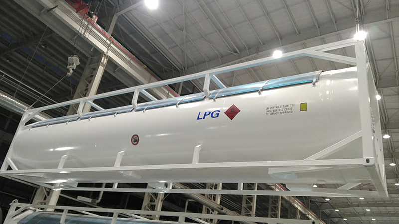Durable 40FT LPG ISO Tank Container for Bulk Gas Storage