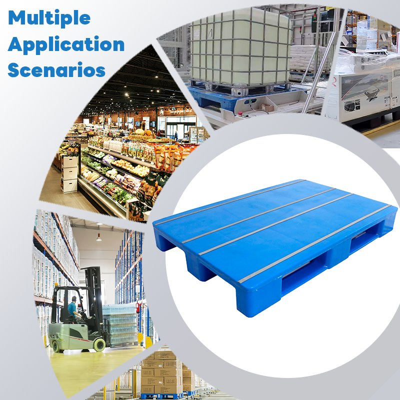Huading Wholesale Manufacturer Single Faced Warehouse Logistics Turnover Storage Source Plastic Euro Pallet