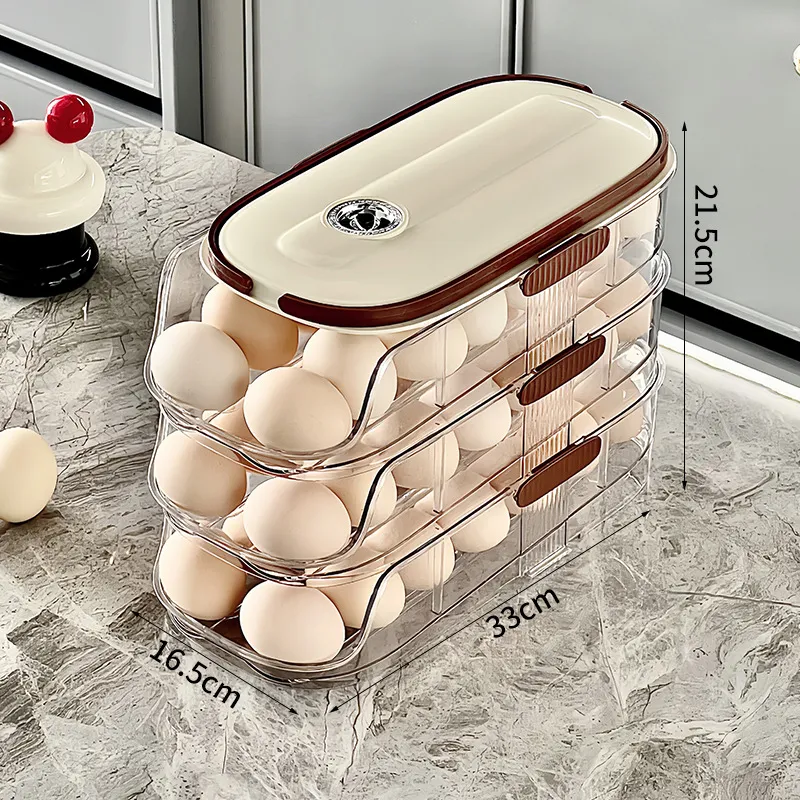 Stackable Egg Container with Handle