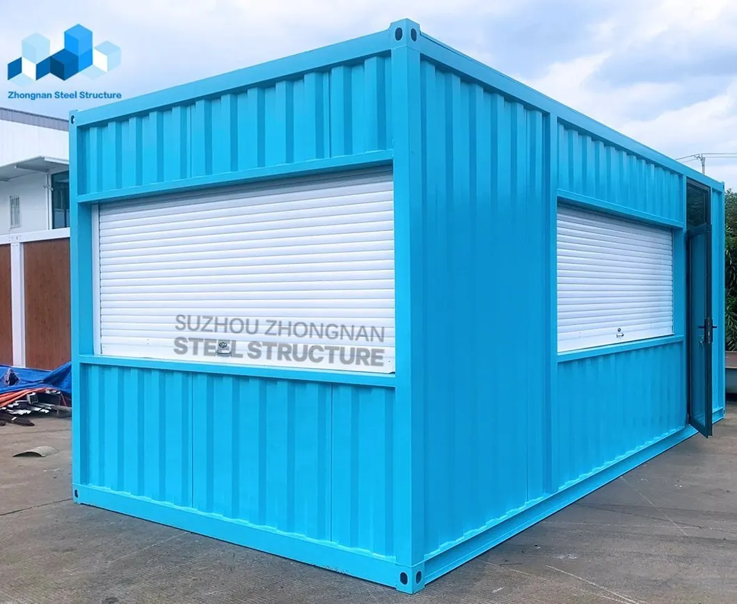 Front of the container shop