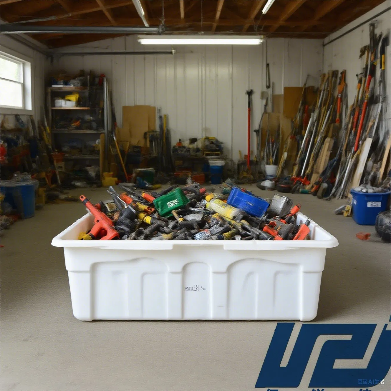 PE Material Food Container Stool Container Plastic Square Container with Stackable Design Is Convenient for Logistics Transportation