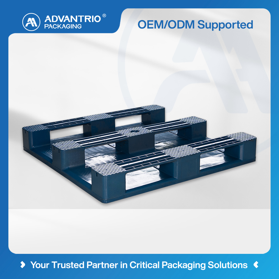 Plastic Storage Pallet Collapsible Feature Reducing Return Freight Volume Logistics Turnover Plastic Pallet Box