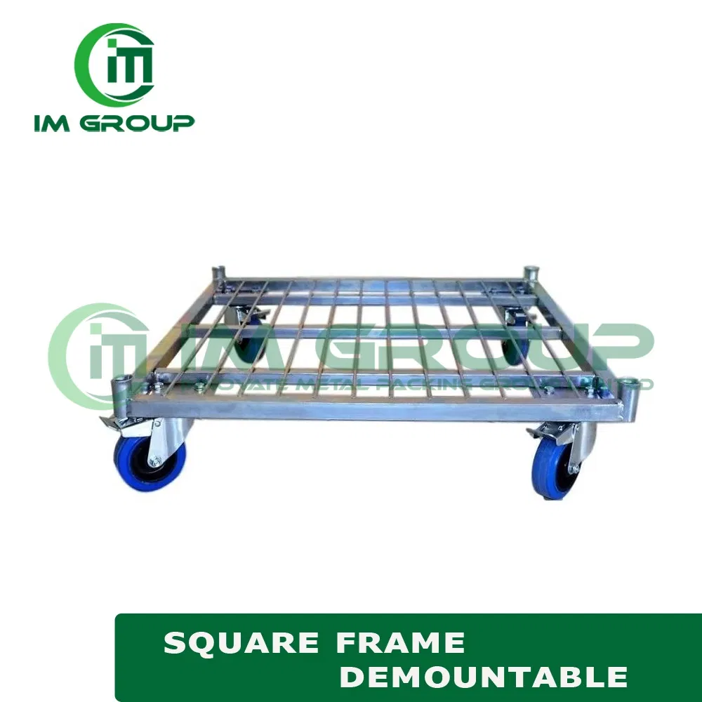 2 Sides Zinc Coating Rolling Steel Metal Roll Containers in Supermarket