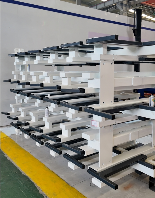 Mobile Sheet Metal Storage Rack Telescopic Cantilever Rack