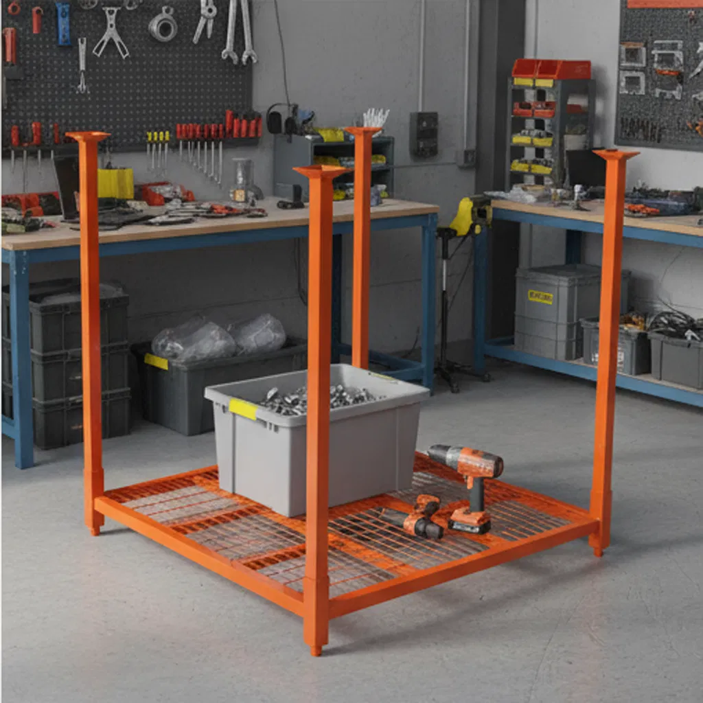 Mobile Steel Storage Racks with Galvanized Finish for Warehouse Transport