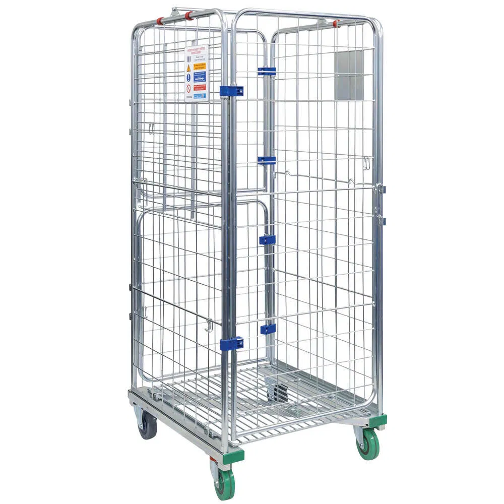Storage Wire Mesh Roll Cage Trolley 2
