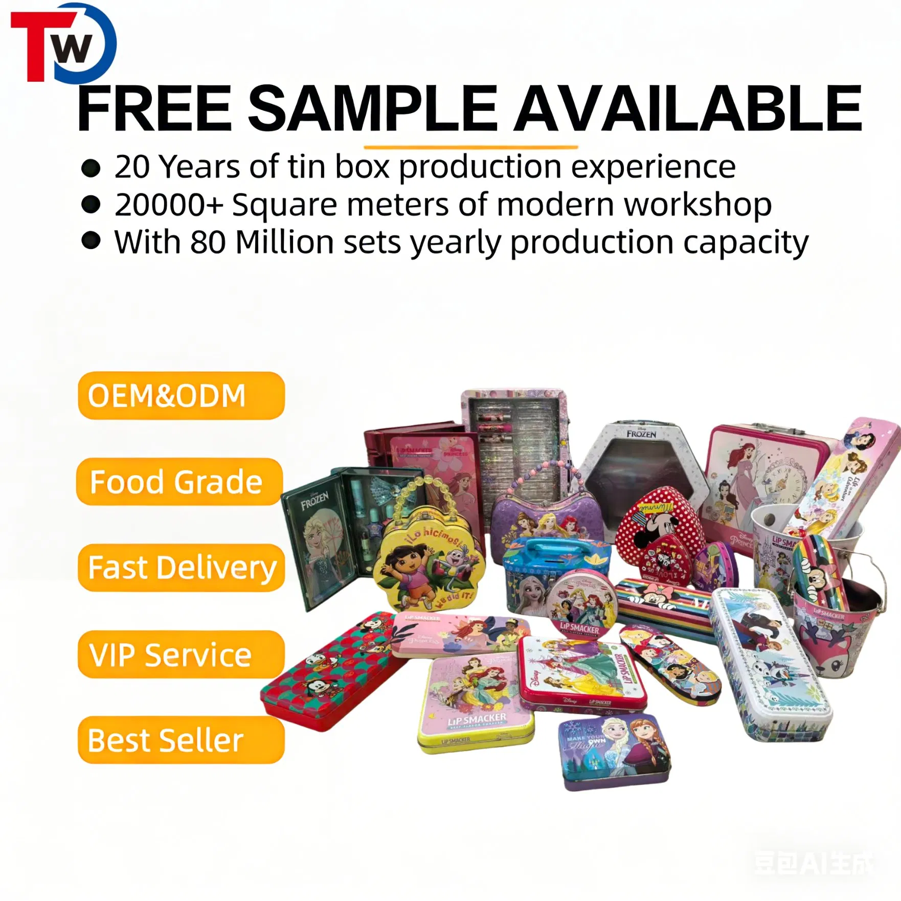 Cosmetics Eyeshadow Palette Packaging Iron Tin Box