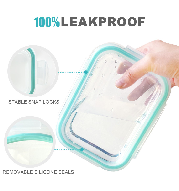 Glass Food Storage Containers with Airtight Snap-Locking Lids - BPA-Free, Leakproof &amp; Stackable, Food Containers, Storage Box, Hot Lunch Box with Great Price