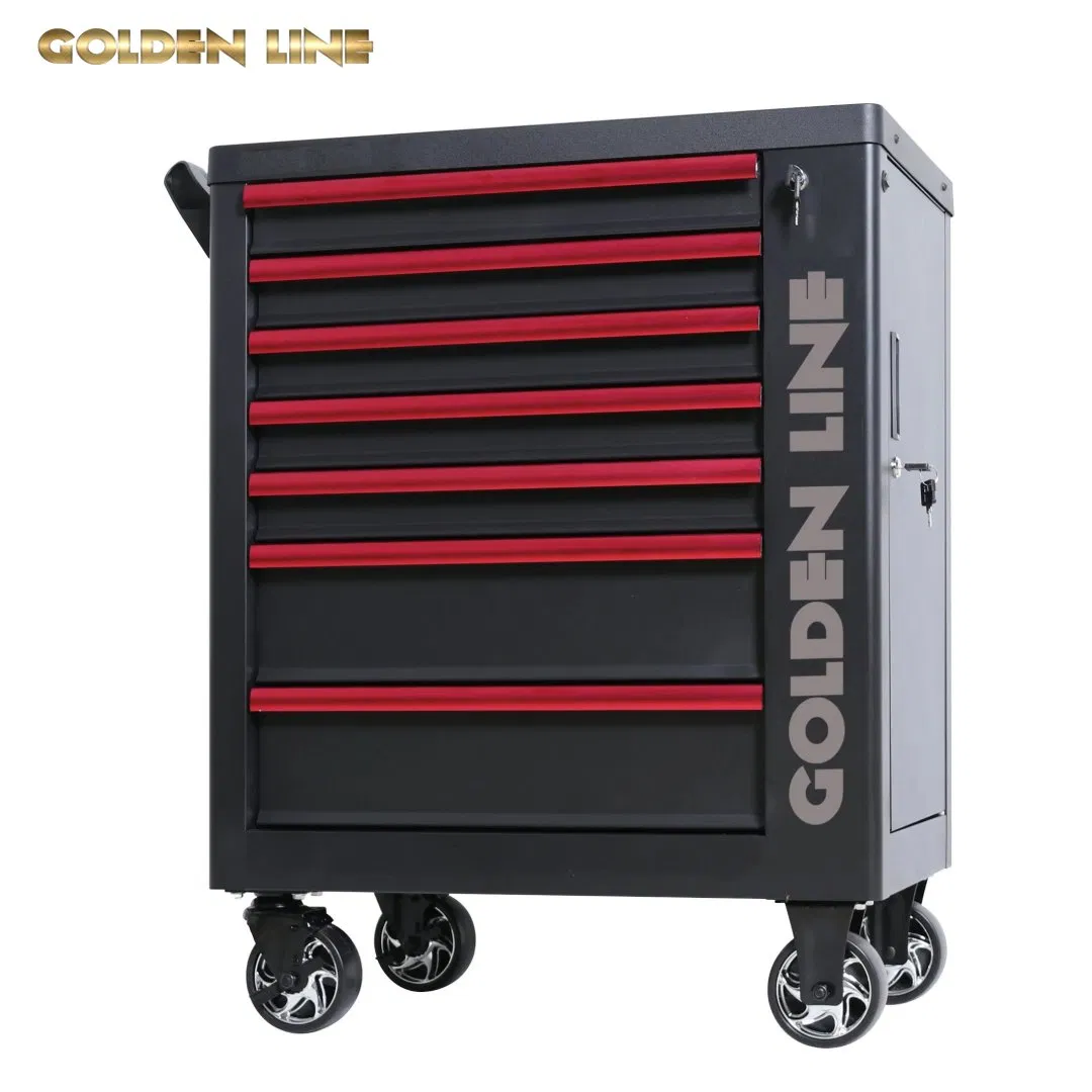 7 Drawers Workshop Lockable Metal Storage Tool Box Roller Cabinet