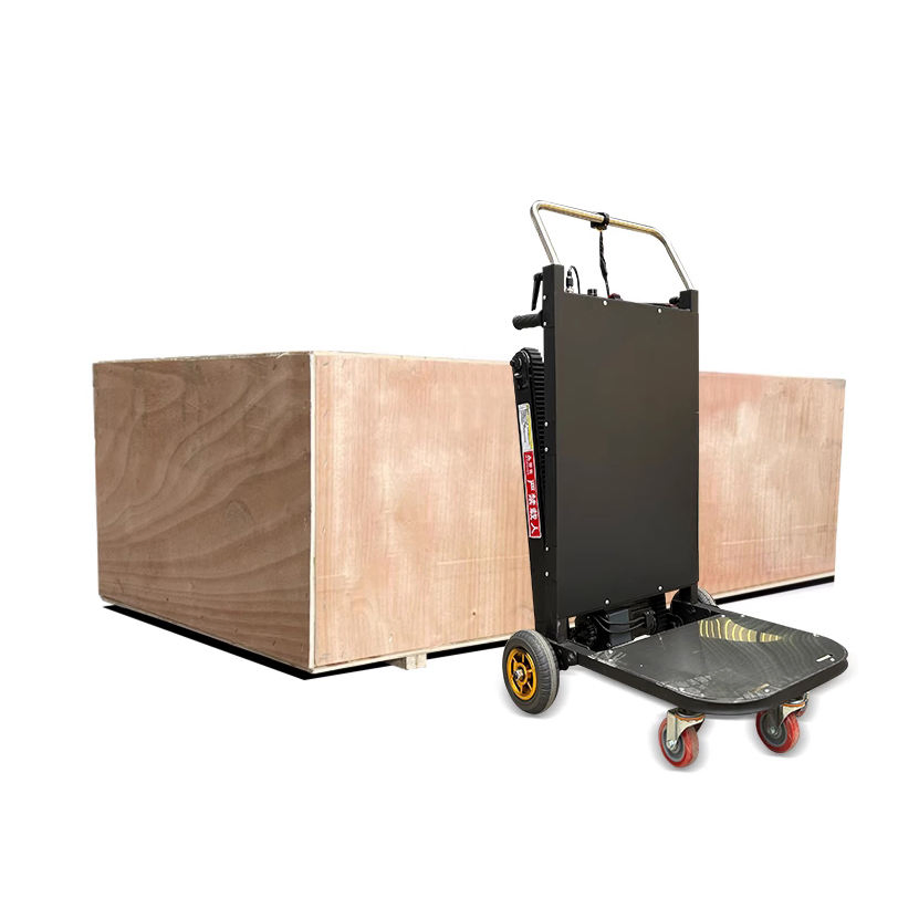 Electric Power Stair Climber Machine Battery Crawler Cargo Transport Trolley Stair Climbing Dolly Cart with Belt