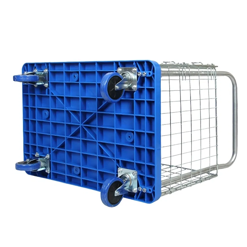 Customizable Non-Slip Surfaces Ly-Wlc-1 Platform Steel Logistics Roll Cart Cage Trolley