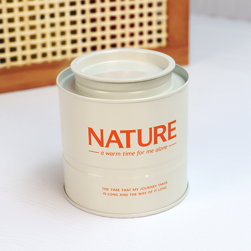 Tinplate Gold Round Tea Tin Box Cans Custom Metal Food Grade Packaging Sealed Cans Round Tea Leaves Matcha Powder Iron Tea Tin Cans