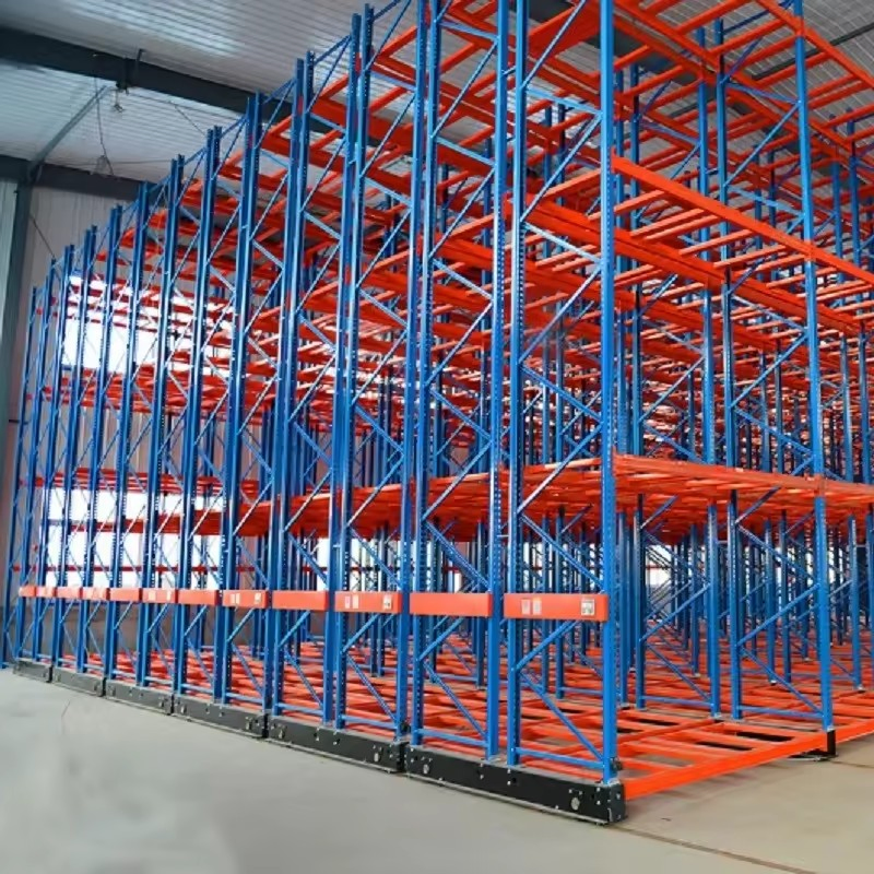 Automatic Pallet Rack Mobile Racking System for Warehouse Storage