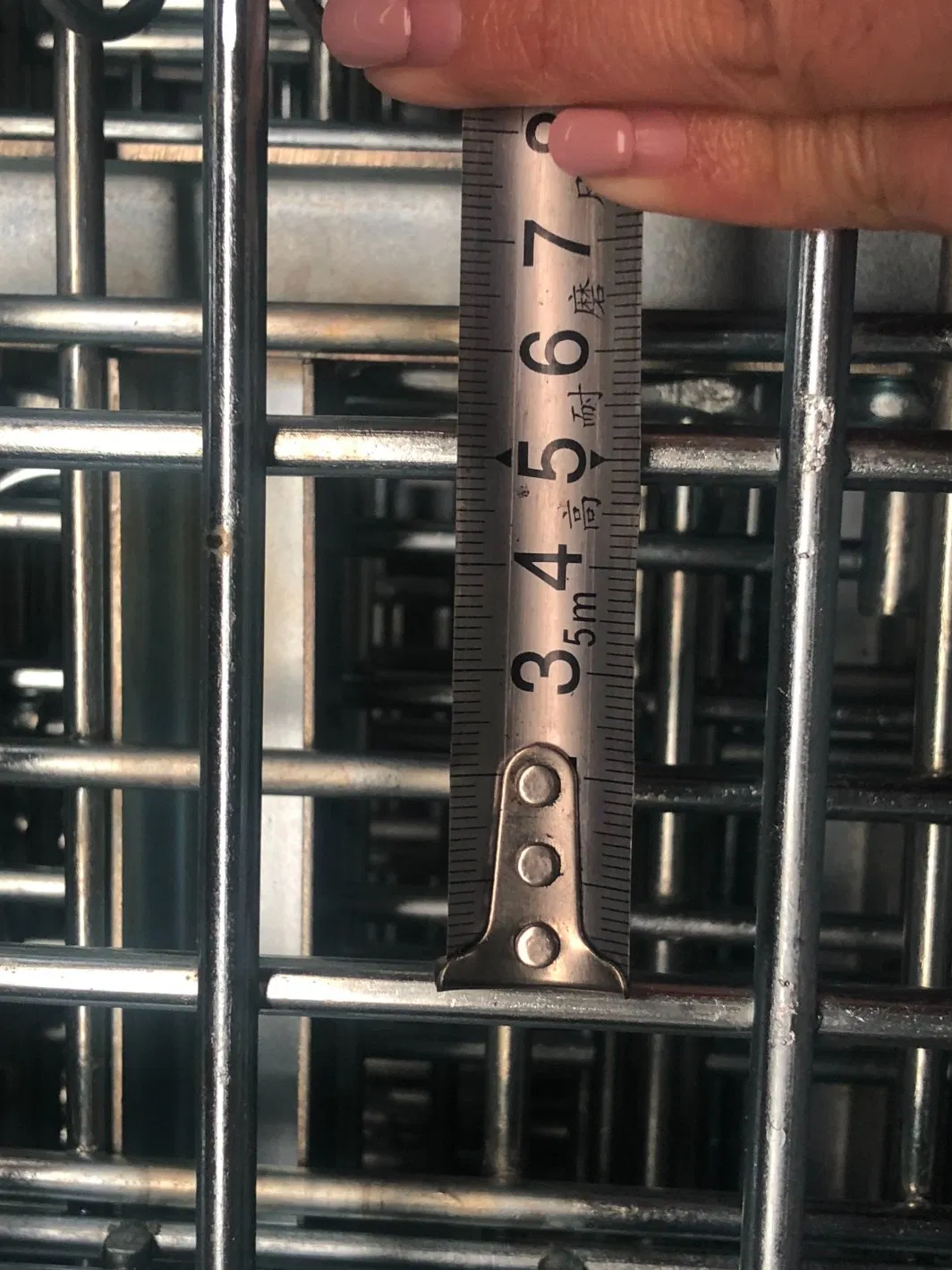 High Storage Capacity Metal Storage Cages Rolling Wire Pallet Containers