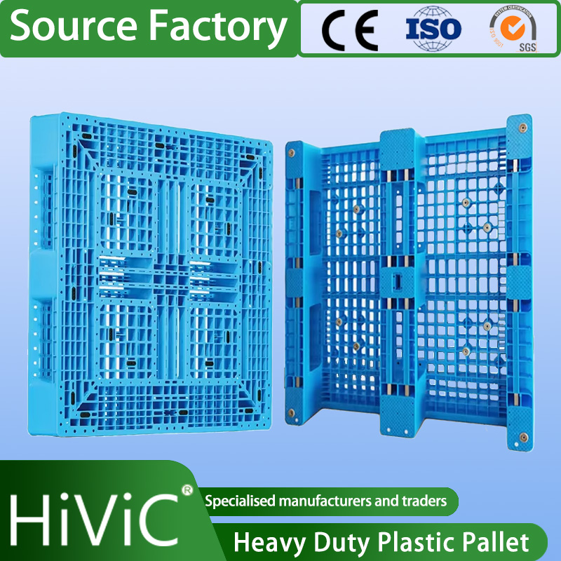 Warehouse Industrial Transportation Sale Recycled Stackable Logistic Rack Euro Material HDPE Double Faced Double Faced Cheap Rackable Heavy Duty Plastic Pallet
