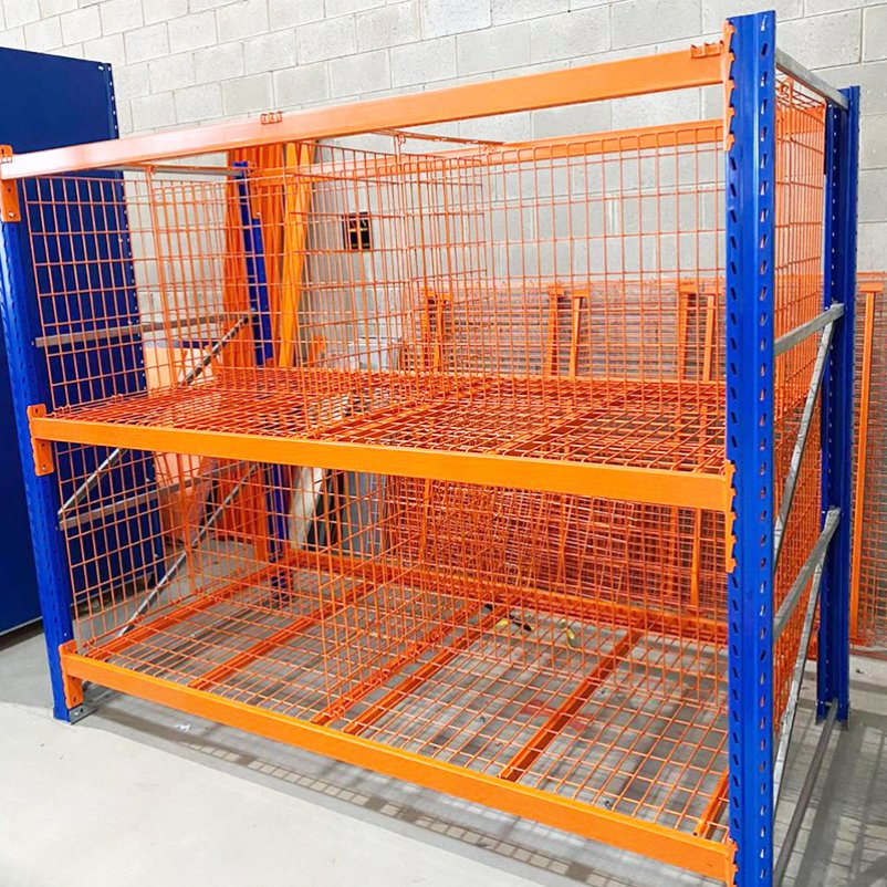 Ventilated Mold Proof Storage Shelf Mesh Cage for Food Grade Warehouses