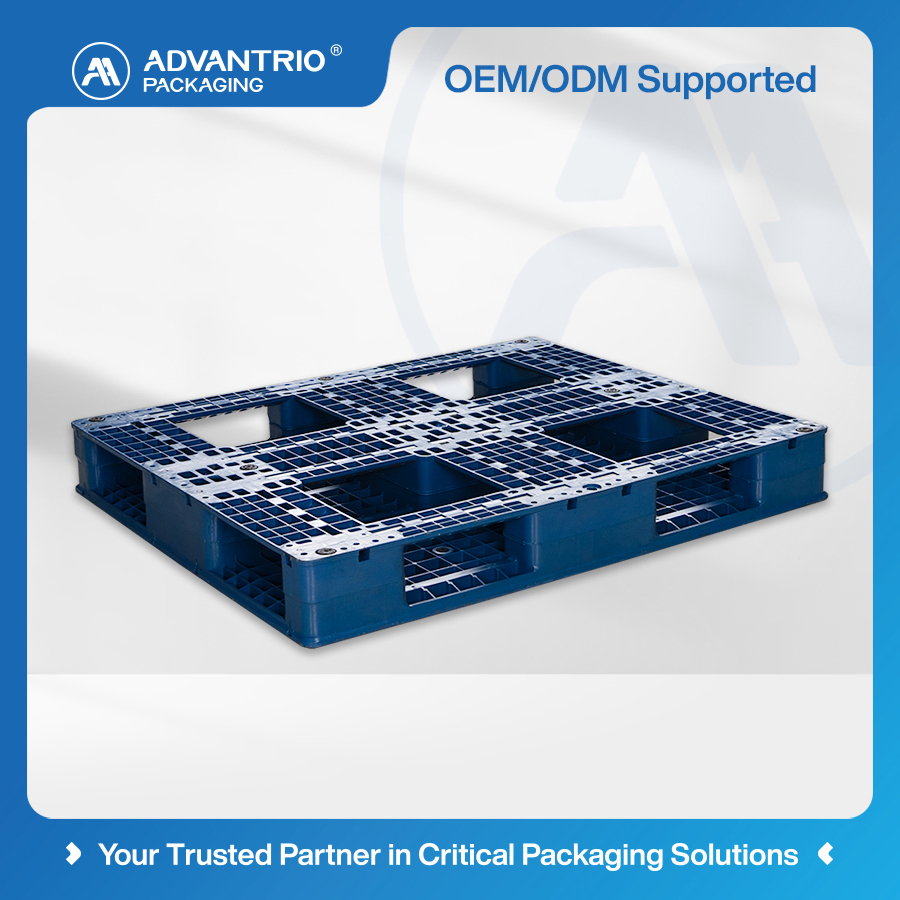Small Plastic Euro Pallet 6 Runners Design for Logistics Turnover and Transport