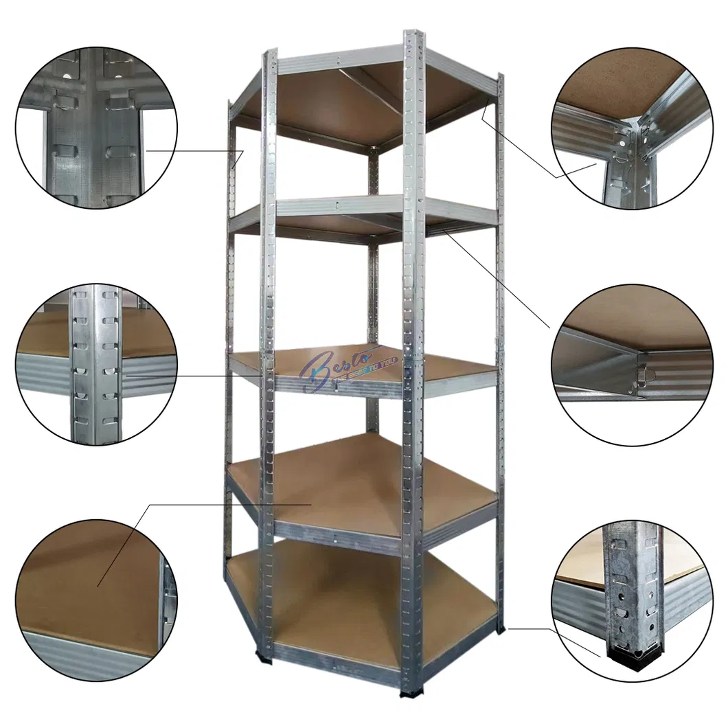 Industrial Corner Shelving Detail 1