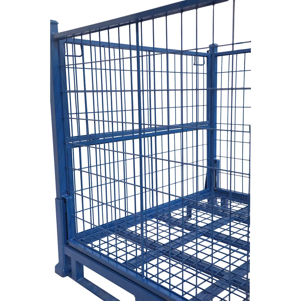 Topeasy 1ton Metal Pallet Cage Basket Container Steel Bulk Storage Rack Stillage