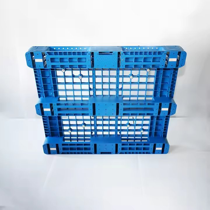 Double-Sided Plastic Pallet with Thickened Mesh Flat Turnover for Logistics Storage Wholesale From Manufacturer Pallet Sleeve Box