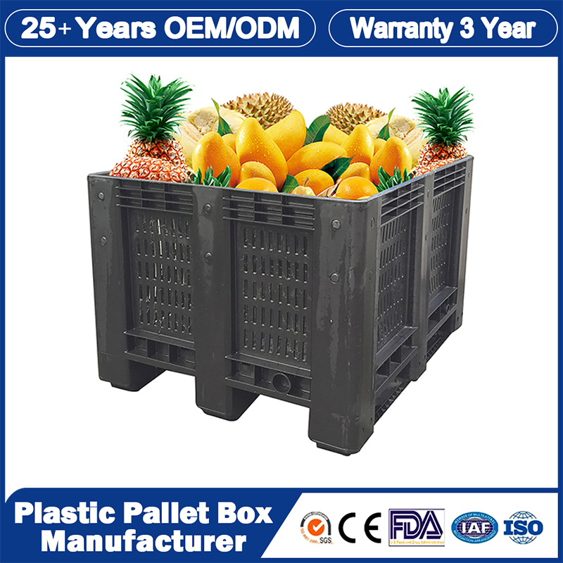 1200*1000*1000mm/1200*1000*975mm/1200*1000*860mm/1200*1000*760mm /1200*1000*590mm/1200*1000*810mm/800*600*760mm Industrial Large Plastic Pallet Storage Bins